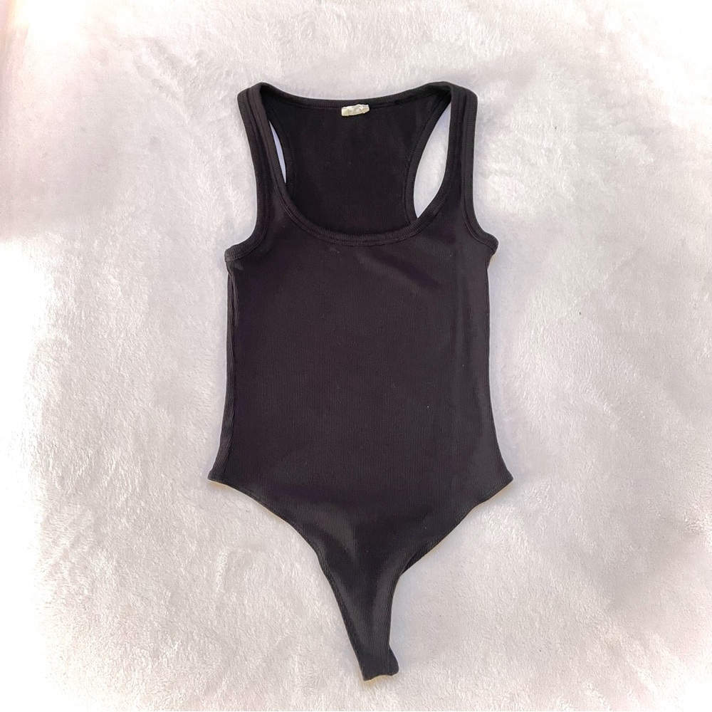 Wilfred Free Ribbed Racerback Scoop Bodysuit